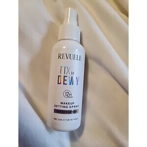 Revuele Makeup Setting Spray Fix And Dewy 2 In 1 Prime & Hold 4 Fl. Oz